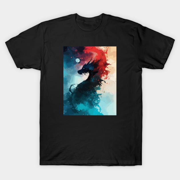 Galactic dragon deity T-Shirt by etherElric